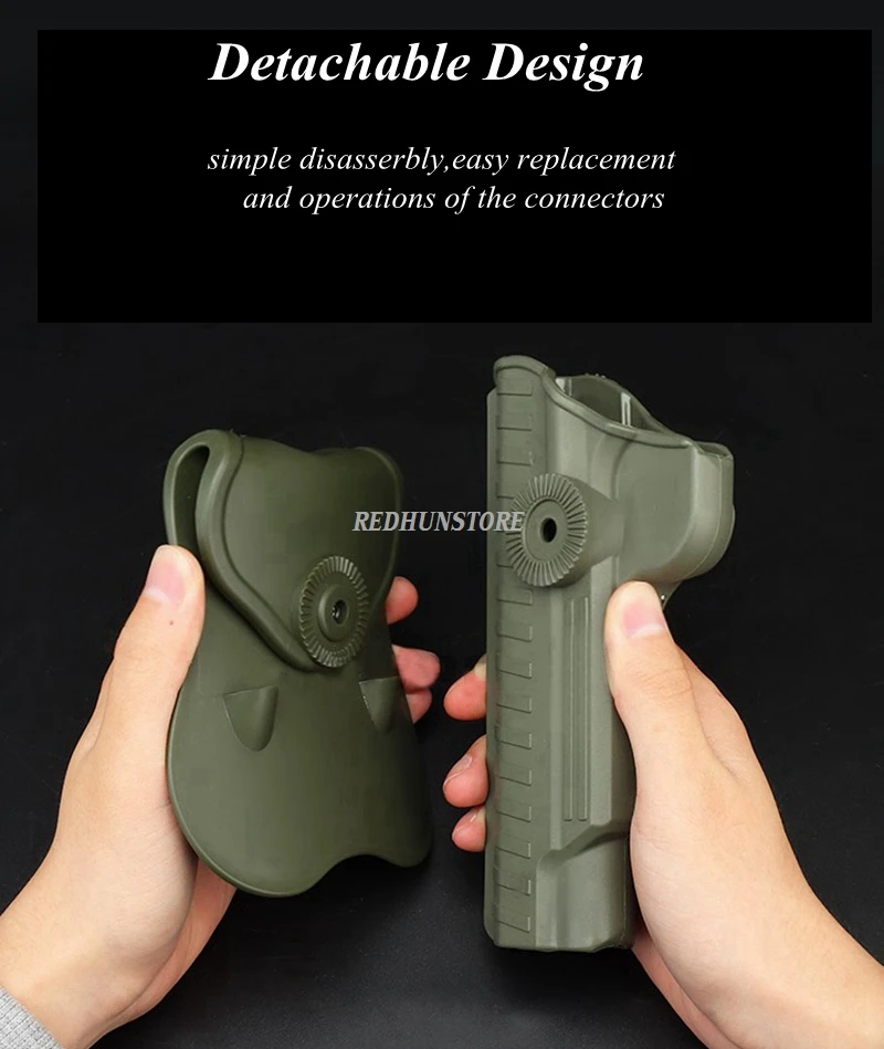 COLT 1911-funda de pistola para cinturón, funda de pistola de combate, bolsa táctica, chaleco Molle, accesorios - imagen 5