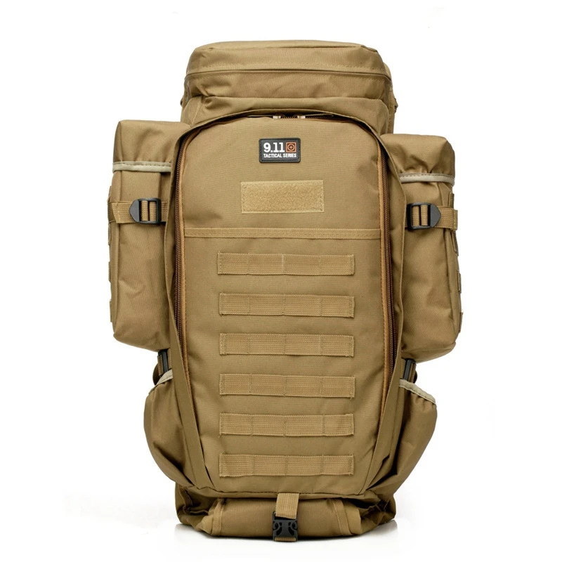 Mochila táctica militar Molle para Rifle, bolsa de nailon impermeable para caza al aire libre, escalada, viaje, Camping, senderismo, asalto, 60L - imagen 5