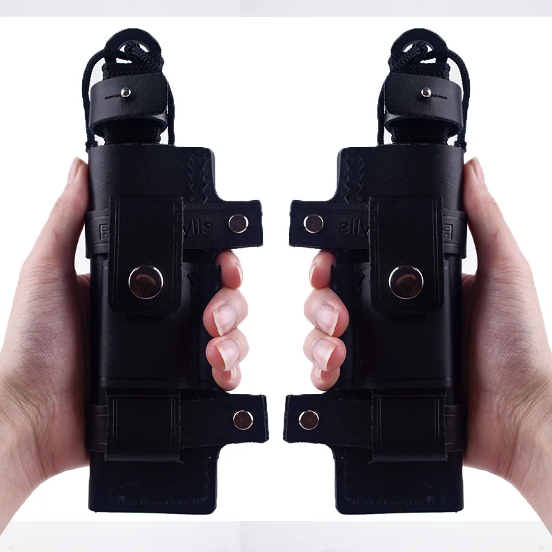 Funda de cinturón recto de cuero hecha a mano para caza, senderismo, escalada, supervivencia, soporte de bolsa de almacenamiento de vaina de cuchillo fijo - imagen 4