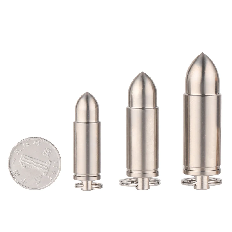 Outdoor Pure Titanium Portable Waterproof Sealed Warehouse Camping Moisture-proof Small Medicine Box Storage Tank - imagen 5