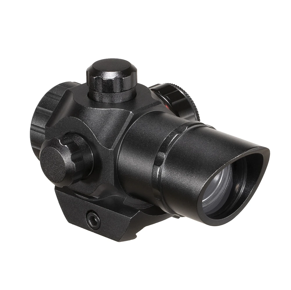 Mira telescópica táctica de punto rojo para rifle de caza, mira telescópica de Airsoft con muesca Mini 1x22, punto rojo y verde, Riel de 20mm - imagen 3