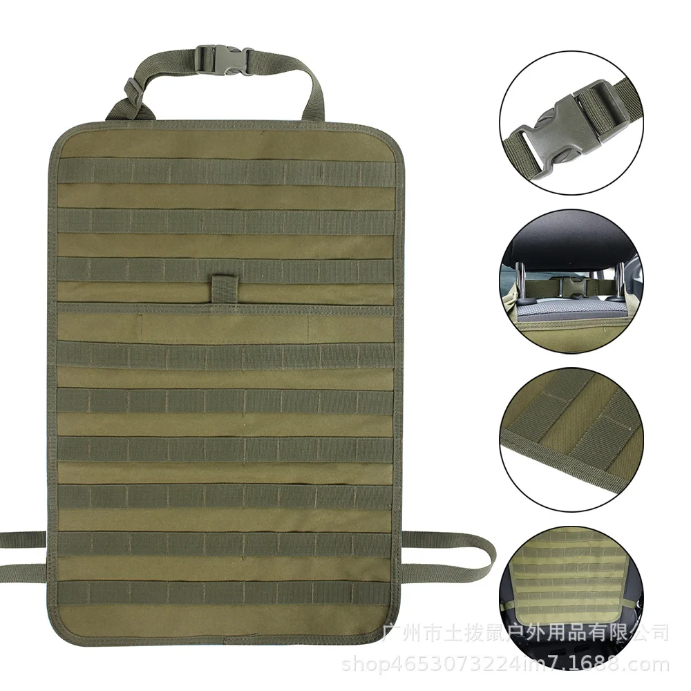 Bolsa organizadora de asiento Molle, mochila multifunción para asiento de coche, bolsillos de caza al aire libre 1000D, accesorios tácticos - imagen 3