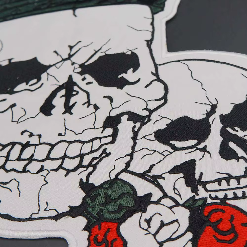 CALAVERAS-Bordado de CALAVERAS del norte de CALI, Parche de motorista, pegatinas para ropa, accesorios de ropa, insignia - imagen 5