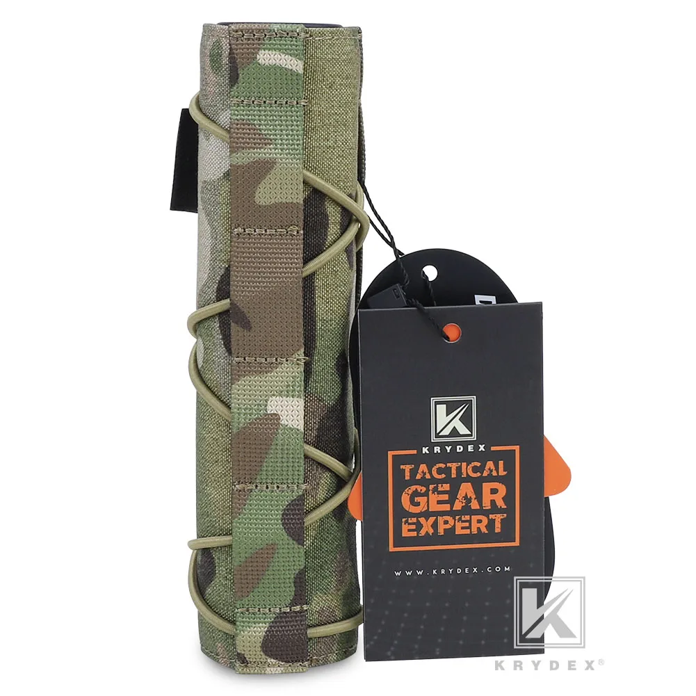 KRYDEX-funda protectora de silenciador de 18CM, supresor de Tiro Táctico, cubierta protectora de silenciador de nailon para Surefire FA762K, accesorio MC - imagen 3