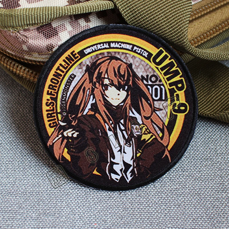 Parche táctico de primera línea para niña, brazalete con estampado, pistola, mochila, insignias adhesivas para ropa, bolsa, decoración, equipo Griffin 404 dimensional - imagen 5