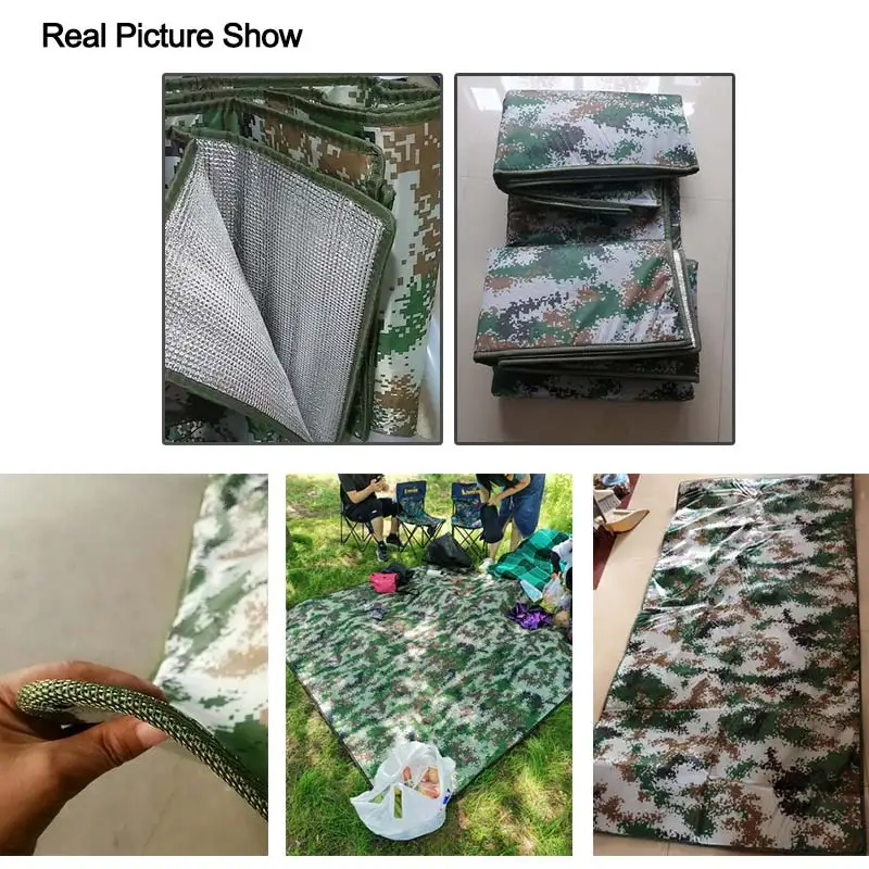 Alfombra de Picnic gruesa de 3,5 MM, manta de playa, alfombra impermeable, colchón de tierra, Picnic al aire libre, tienda de campaña, almohadilla de humedad X87A - imagen 3