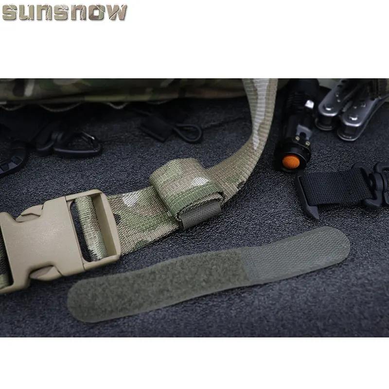 Cinturón de encuadernación de nailon táctico para exteriores, combinación de correas de acabado, cinturón de almacenamiento, 2 piezas - imagen 4