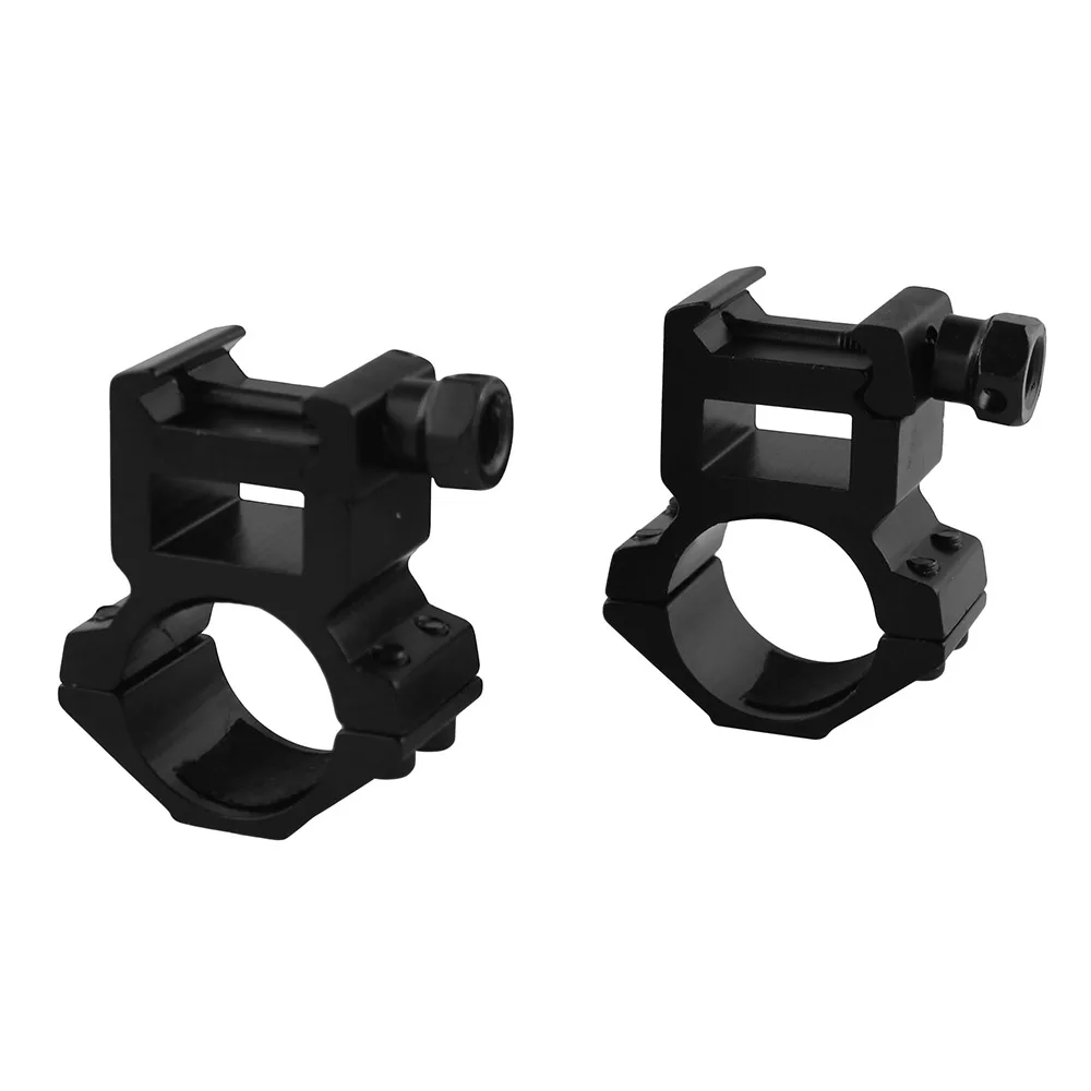 VULPO-tornillos dobles de anillo de 25,4mm, soportes de alcance alto y bajo para riel Picatinny de 21mm, caza, 2 unidades por lote - imagen 4