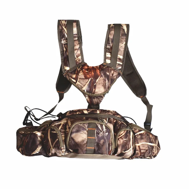 Nuevo Riñonera de camuflaje para caza, riñonera, bolsa de pesca, riñonera portátil con señuelo, bolsa de aparejos de pesca para escalada y senderismo - imagen 3