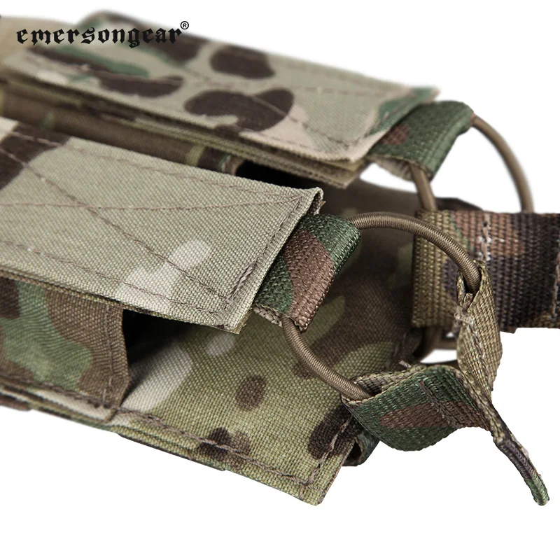 Emersongear-bolsa Modular táctica doble MAG para MP7 MP5, bolsa para revistas de doble extracción rápida, funda, soporte, Airsoft, caza, nailon al aire libre - imagen 5