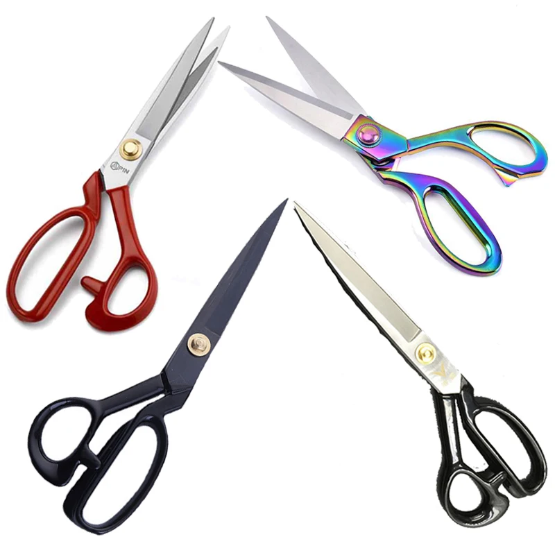 Tijeras sastre profesionales acero inoxidable para corte tela y cuero