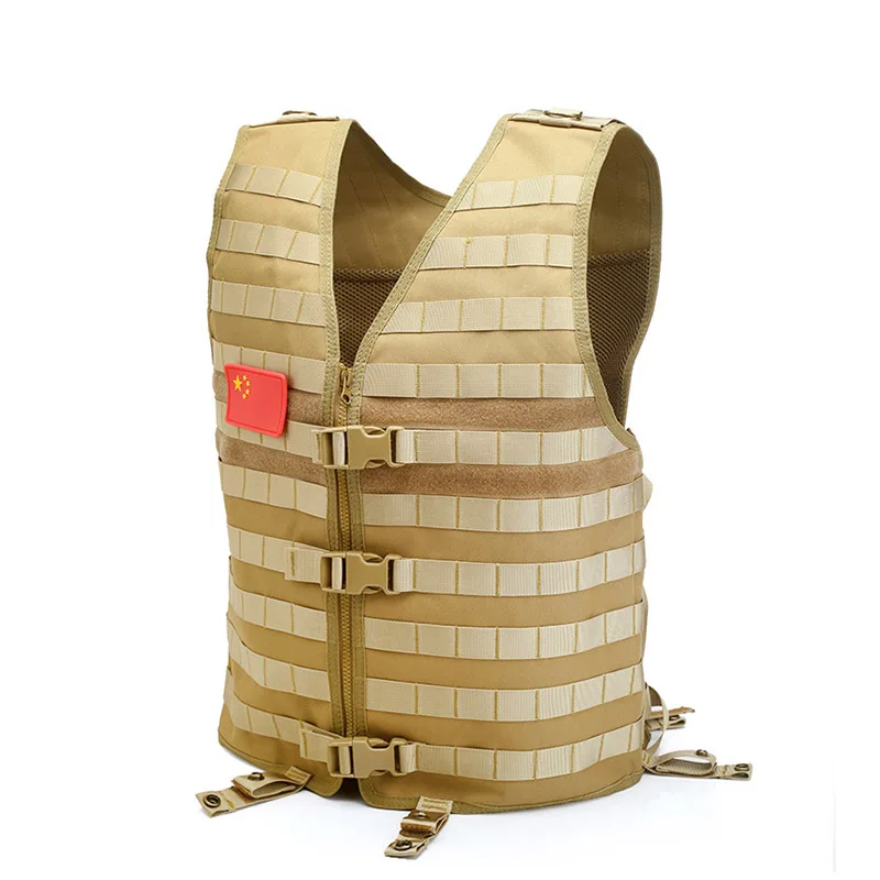 Chaleco táctico Molle Assault Plate Carrier Airsoft, malla ligera ajustable, equipo de caza CS para Paintball - imagen 4