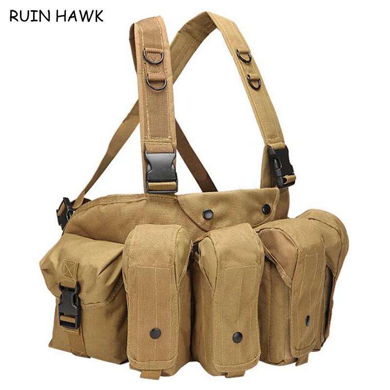 Chaleco de asalto de entrenamiento táctico militar, chaleco AK47 con bolsa para revistas, pistola de aire CS para exteriores, equipo de combate de caza y paintball - imagen 5