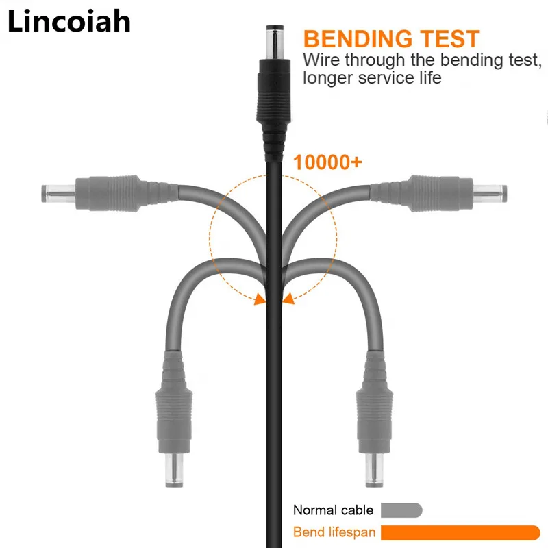 Cable de extensión de CC de 1M, 2M, 3M, 5M, 10M, 5,5mm x 2,1mm, enchufe hembra a macho para adaptador de corriente de 12V, tira LED para cámara CCTV en casa, DVR - imagen 3