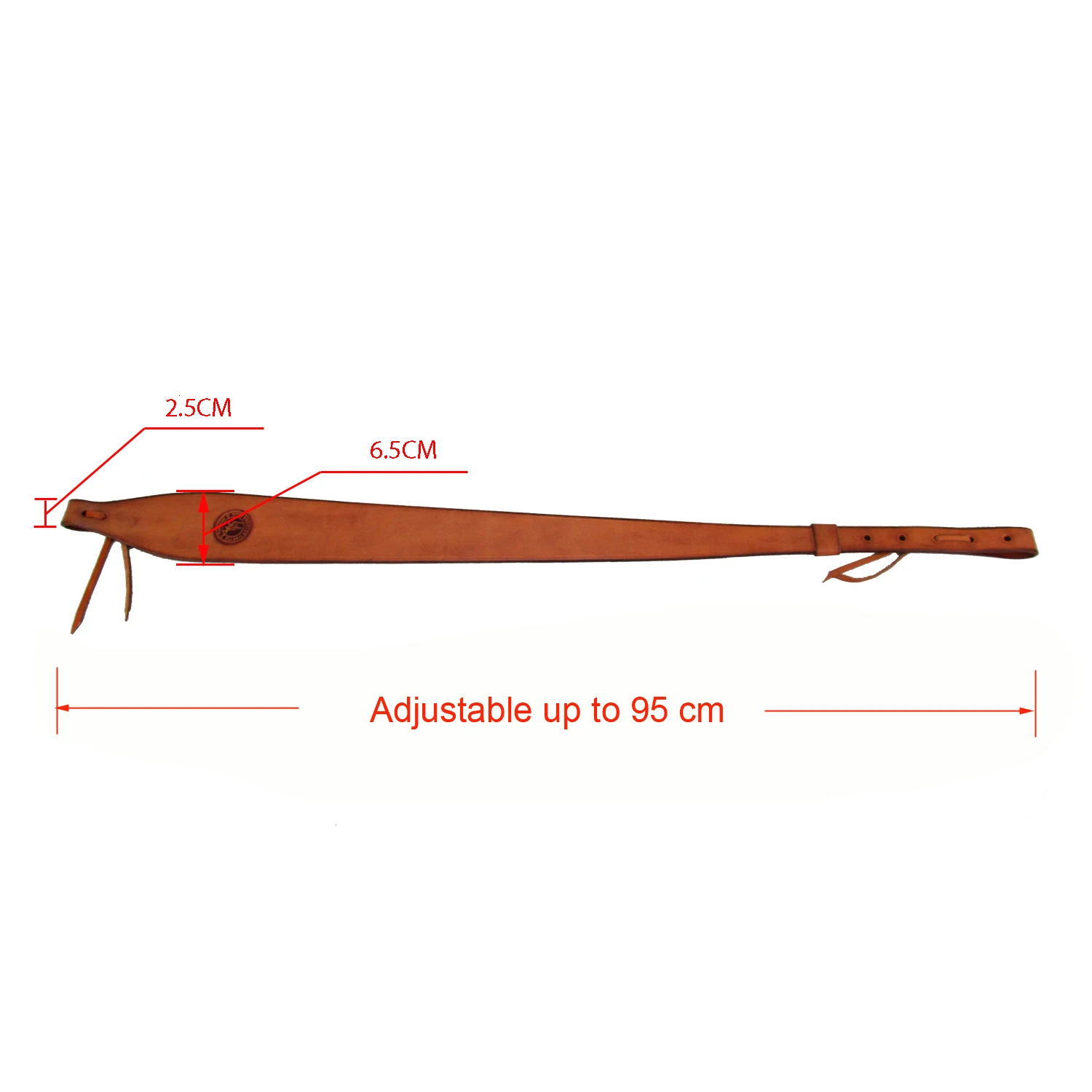 Tourbon-cabrestante de cuero genuino para Rifle, correa de hombro para escopeta, accesorios para pistola, longitud ajustada de 95CM - imagen 5