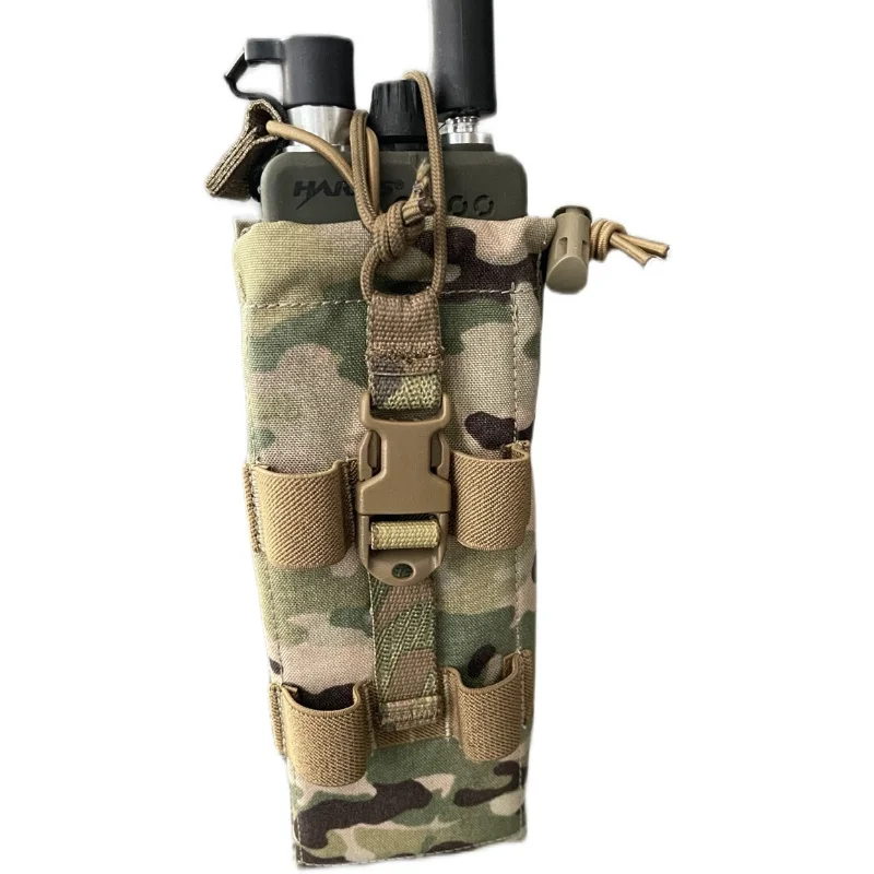 Bolsa de Radio táctica Universal para exteriores, paquete de walkie-talkie importado 500D Multicam para chaleco Molle AVS, 148/152 - imagen 2