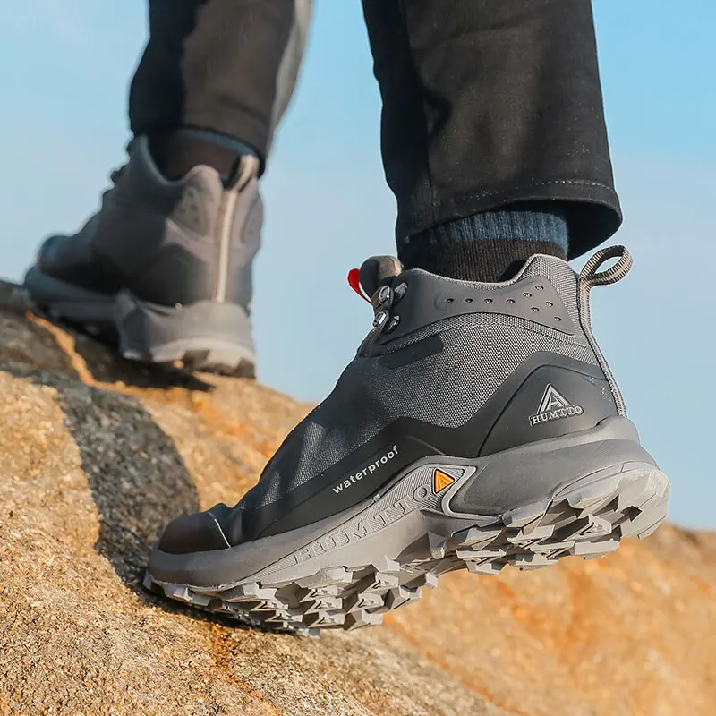 HUMTTO-zapatos de senderismo para hombre y mujer, botas de escalada al aire libre, acampada, caza, montaña, Trekking, calzado táctico de nieve - imagen 5