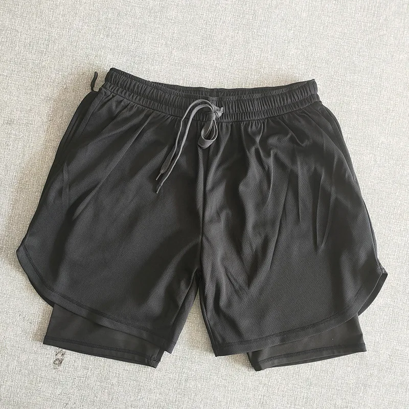 Pantalones cortos deportivos 2 en 1 para hombre, Shorts tácticos de camuflaje, secado rápido, transpirables, al aire libre para senderismo, Verano - imagen 3