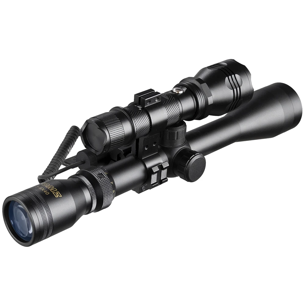 VOMZ-mira telescópica con retícula de alambre para caza, Rifle de aire, ballesta, retícula de Mil puntos, miras ópticas tácticas, 3-9X40 - imagen 4