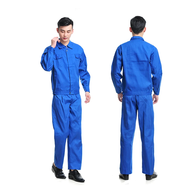 Ropa de trabajo de primavera para hombres y mujeres, chaqueta y pantalones, ropa de trabajo, bata de reparación mecánica, taller de fábrica, uniformes duraderos - imagen 4