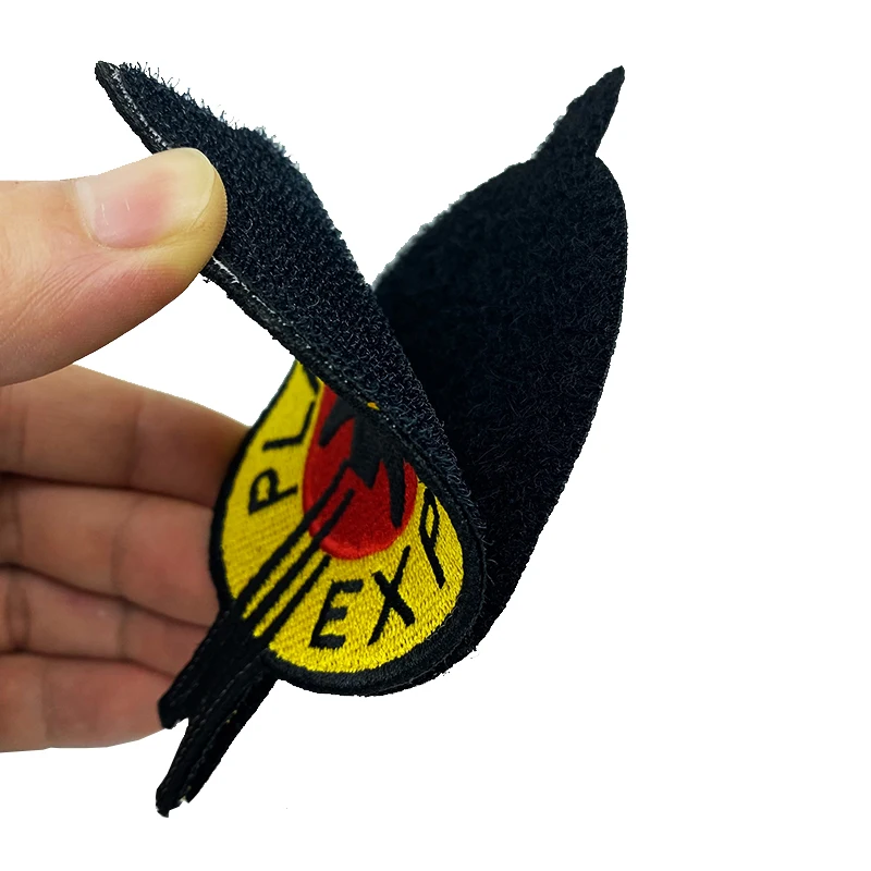 Parches PLANET EXPRESS, insignia táctica militar bordada de alta calidad, brazalete con gancho, palo 3D en chaqueta, mochila - imagen 5
