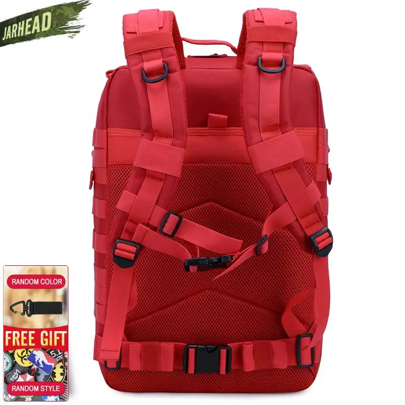 Mochila de asalto táctica para hombre, morral 3P EDC Molle para deportes al aire libre, escalada, caza, senderismo, Camping, Oxford, 45L, novedad - imagen 5