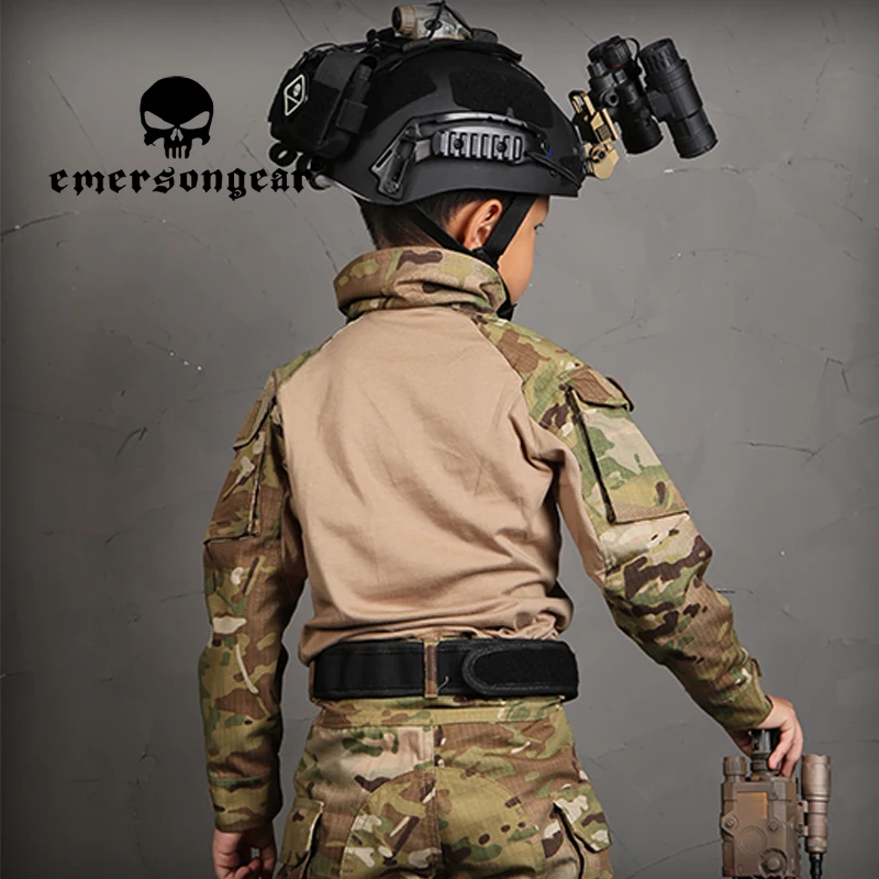 EMERSONGEAR-funda táctica para casco para niño, equipo protector para la cabeza, gorros para niño, Airsoft, caza, ciclismo al aire libre, deportes extremos ABS - imagen 3
