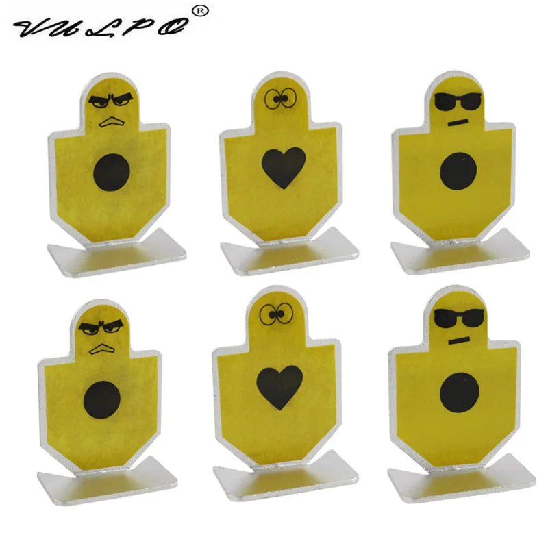 VULPO-Juego de objetivo de tiro de Metal Airsoft, AEG, GBB, Rifle, pistola BB, objetivo de tiro para entrenamiento táctico