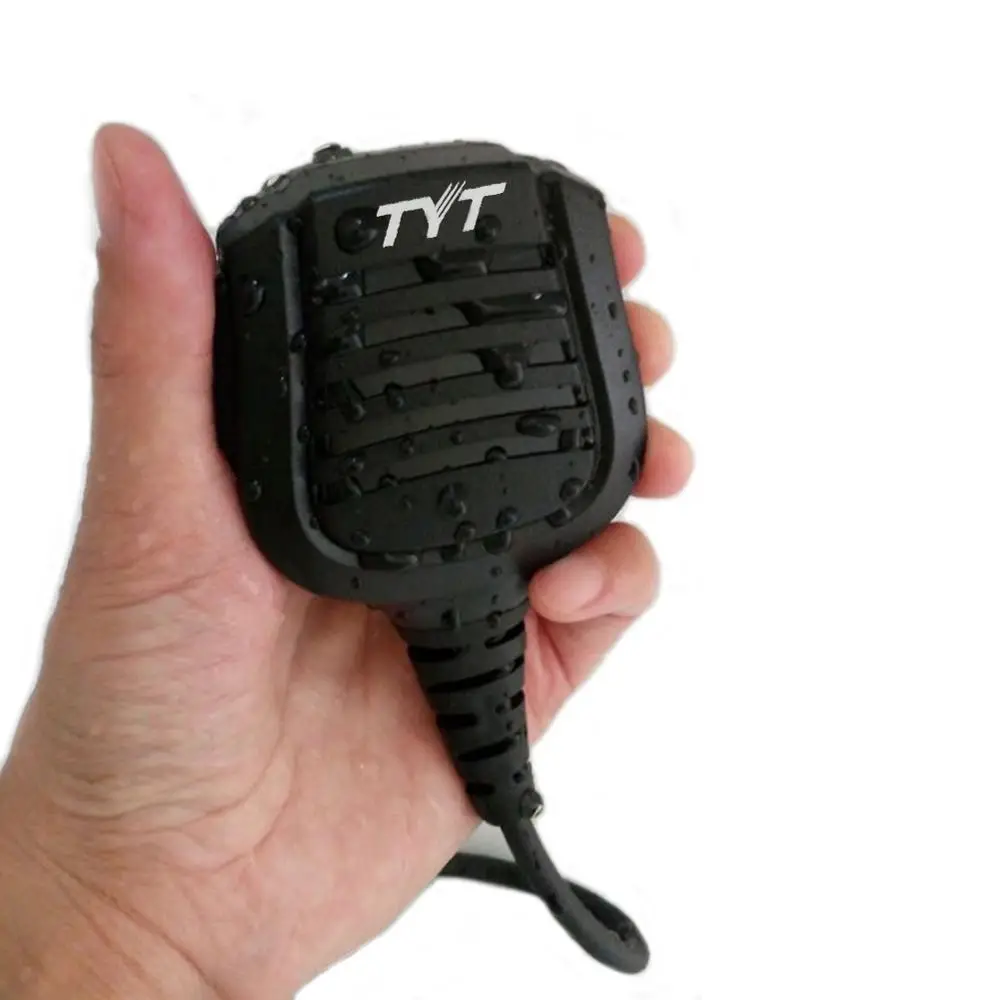 Original TYT MD-2017 MD-398 micrófono PTT altavoz de hombro IP67 impermeable para rádios RT82 RT87 RT83 VETOMILE V-2017 DMR - imagen 2