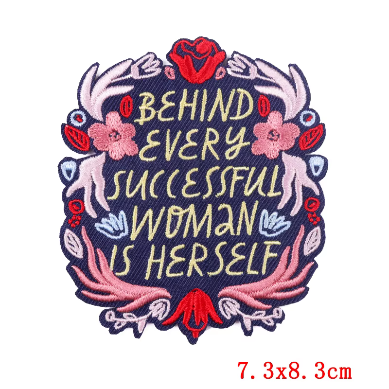 Prajna-parches bordados de flores con letras de dibujos animados, parches termoadhesivos para ropa, insignias de letras, 10 piezas - imagen 3