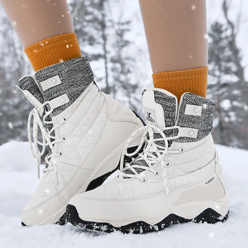 XIANG GUAN zapatos de senderismo para mujer, impermeables, para escalada en nieve, deportes al aire libre, caza, senderismo, botines, botas tácticas de montaña - imagen 3