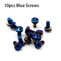 10pcs Blue screws