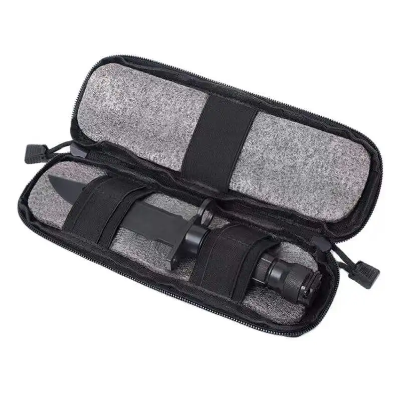 Bolsa de nailon Molle para cuchillos, bolsillo para caza al aire libre, juegos de cintura, cubierta militar del ejército EDC, bolsa plegable para cuchillos - imagen 5
