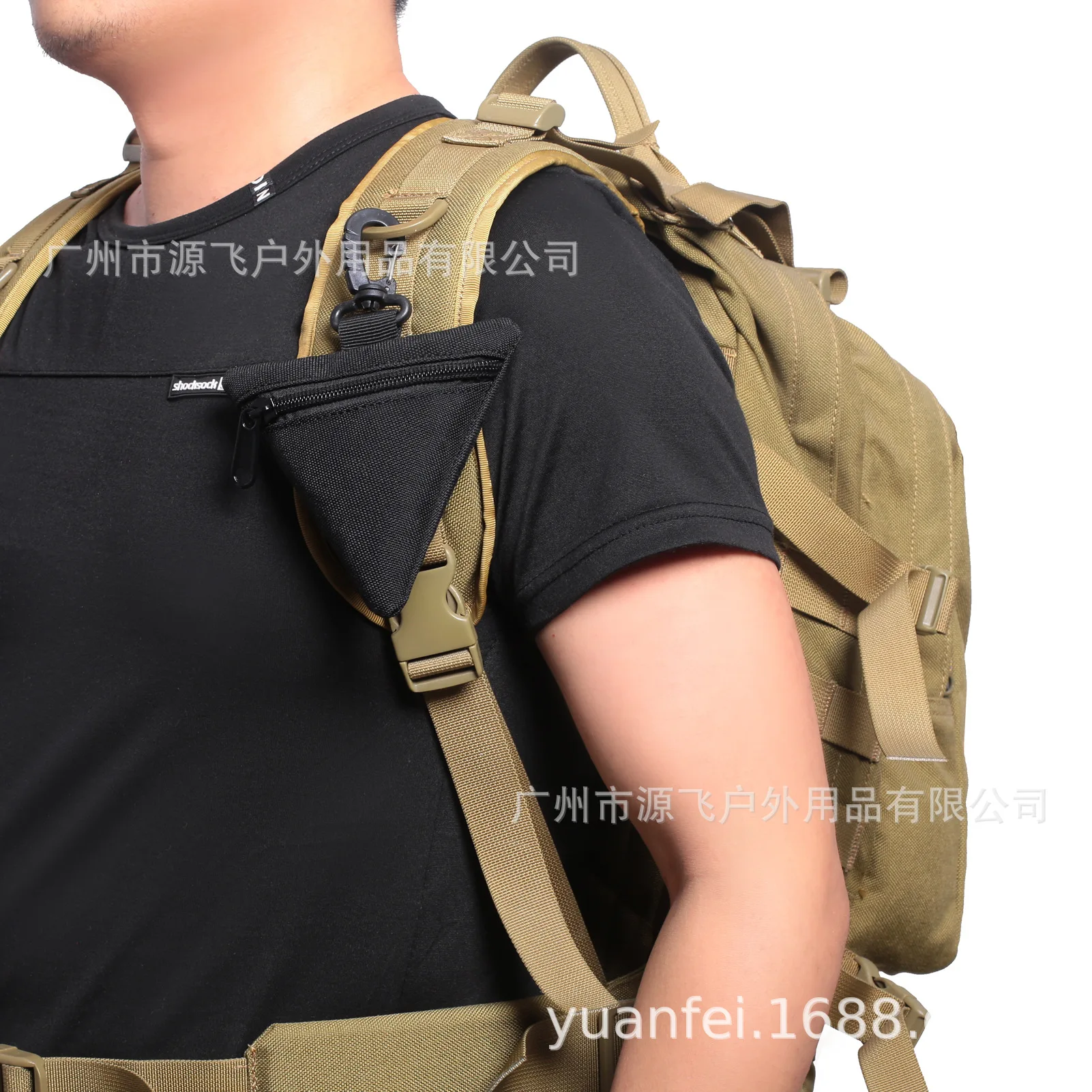 Mini bolsa táctica EDC, BILLETERA, paquete de auriculares, soporte triangular, monedero portátil, militar, caza al aire libre, bolsa de cintura para correr - imagen 2