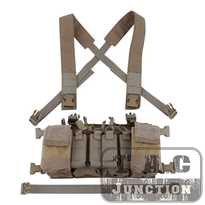 Placa de arnés táctico D3CR X, aparejo de pecho de asalto del ejército, equipo de pecho de Panel de misión frontal con revista y bolsa multimisión - imagen 4