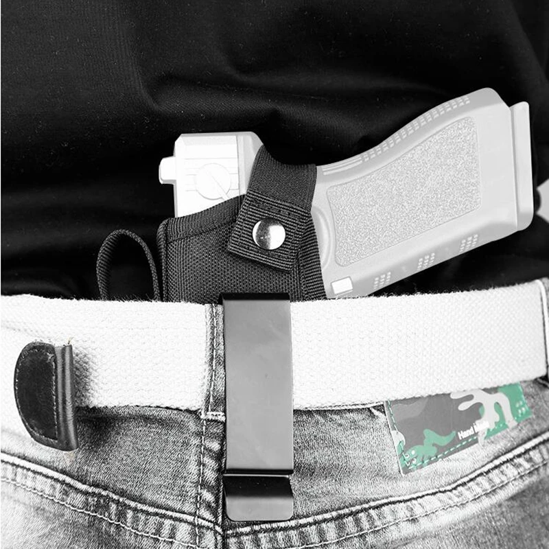 Funda de pistola táctica de nailon para caza al aire libre, combinación Universal para mano izquierda y derecha, Glock 17 19 USP - imagen 2