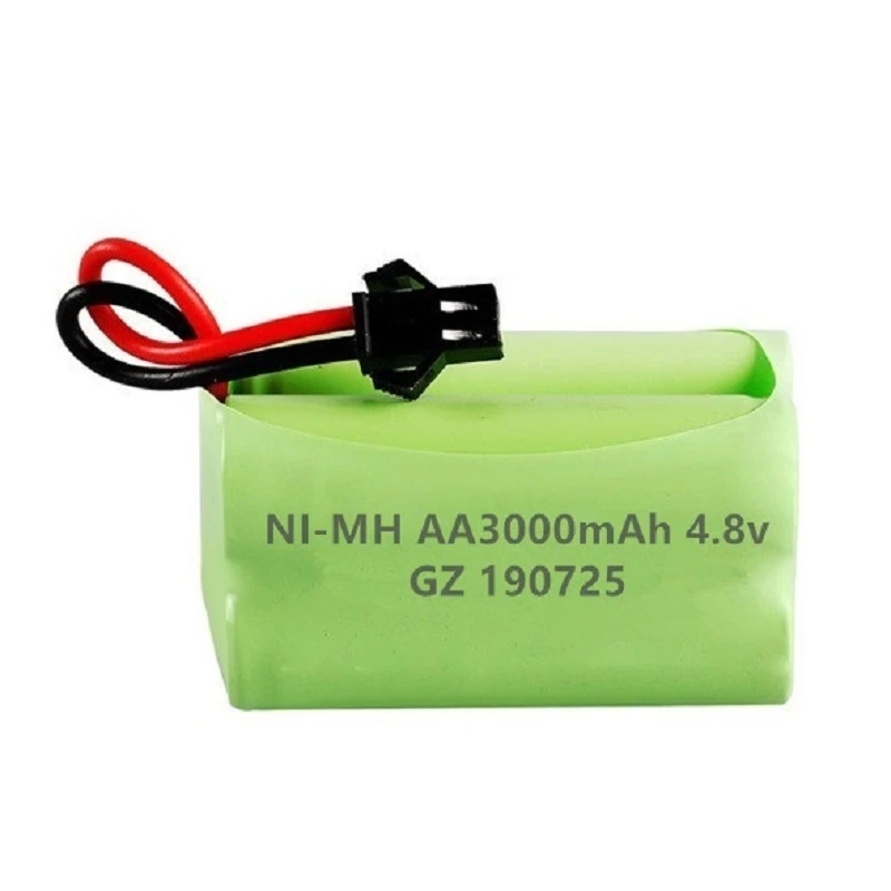Batería recargable NiMH de 4,8 v y 3000mah para coches teledirigidos, tanques, Robots, barcos, pistolas, 4,8 v, 4 pilas AA, 1 piezas - imagen 2