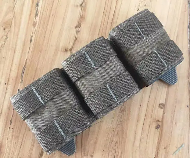 Sistema de bolsa de revista triple, chaleco táctico, bolsas de clip de munición, bolsillo de soporte, 5,56 + 5,56 + 5,56 - imagen 5