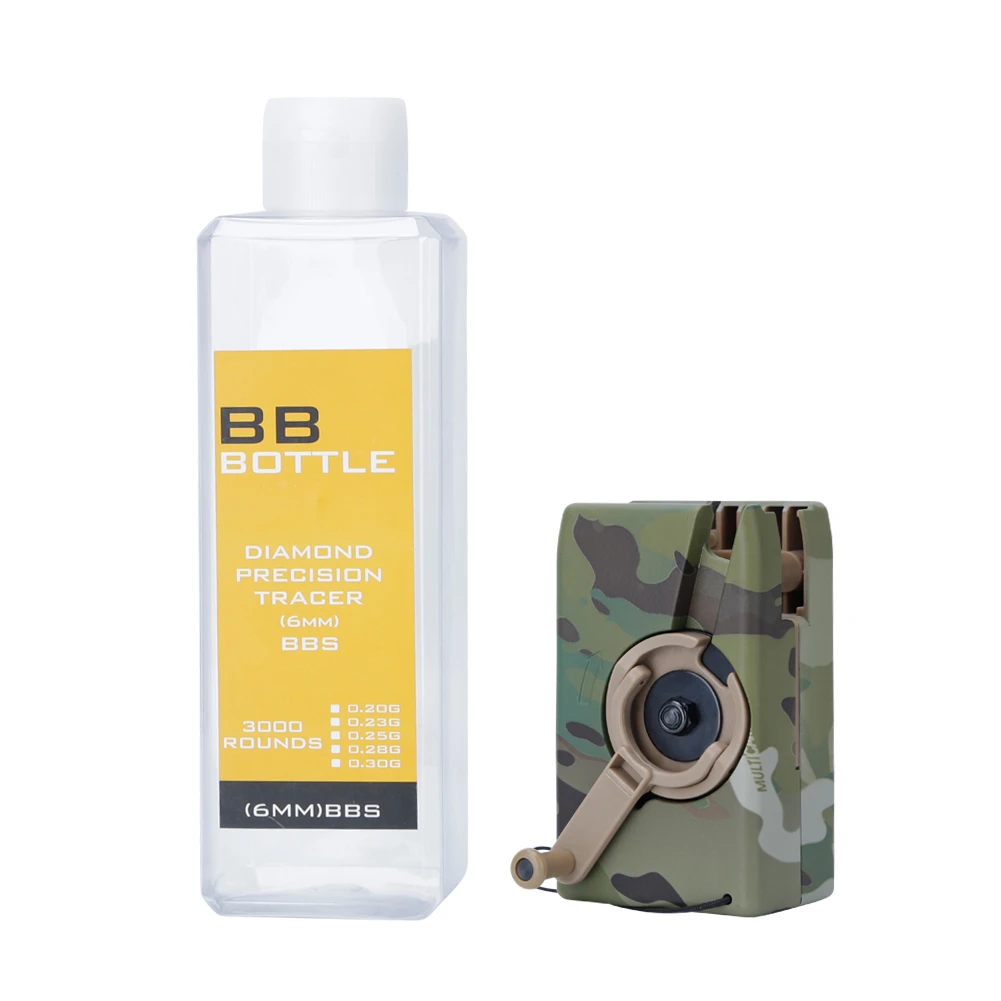 Cargador rápido M4 BB, botella de almacenamiento con manivela manual de 3000 balas, cargador rápido, convertidor BB de gran capacidad, accesorios para Paintball Airsoft - imagen 2