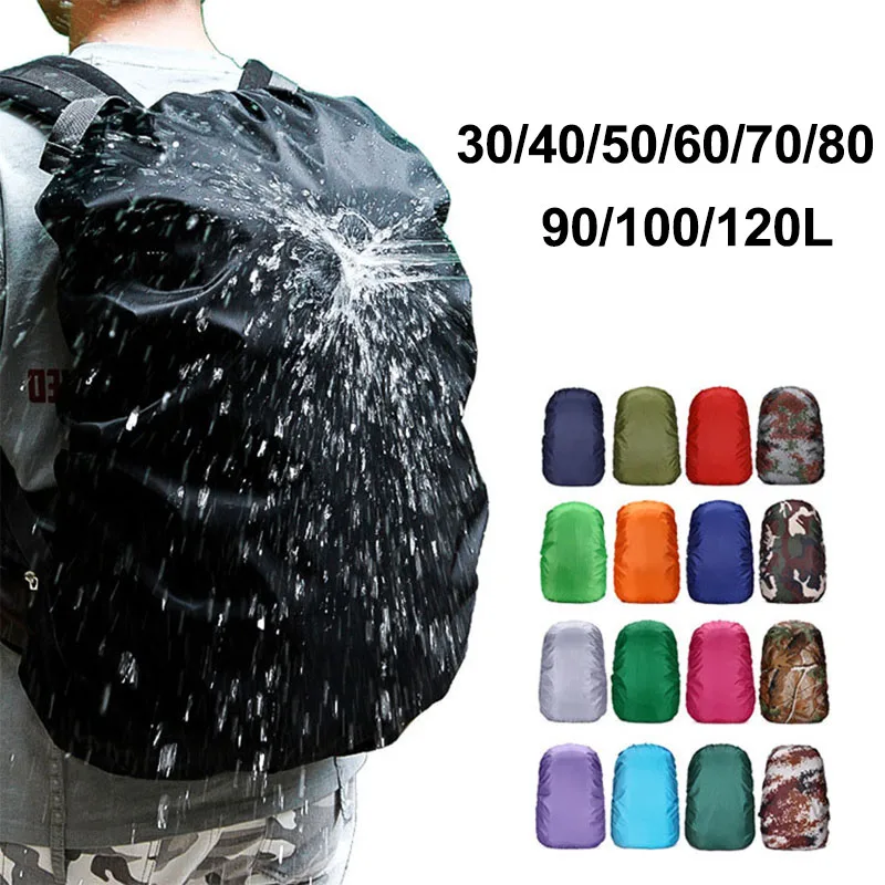 Mochila con cubierta para lluvia de 35L, 100L, 120L, bolsa impermeable para polvo, senderismo, Camping, bolsas militares grandes 90L 95L 110L, cubierta para lluvia xa41a - imagen 3