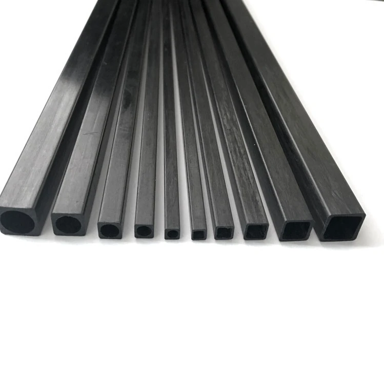 Tubo cuadrado de fibra de carbono, tubo de carbono reforzado, 2, 2,5, 3, 4, 5, 6, 8, 10Mm, tipo de aire, 2 piezas, 50CM - imagen 3