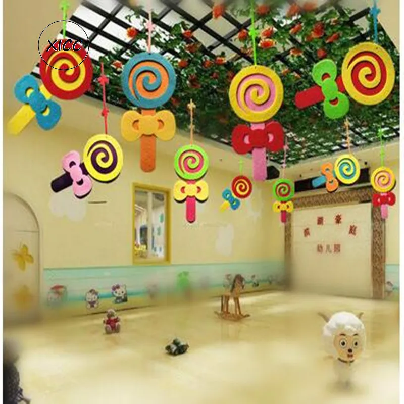 XICC-almohadilla de tela de fieltro de lana no tejida con diseño de cebra para niños, manualidades hechas a mano, DIY, para aula y costura de caballos - imagen 2