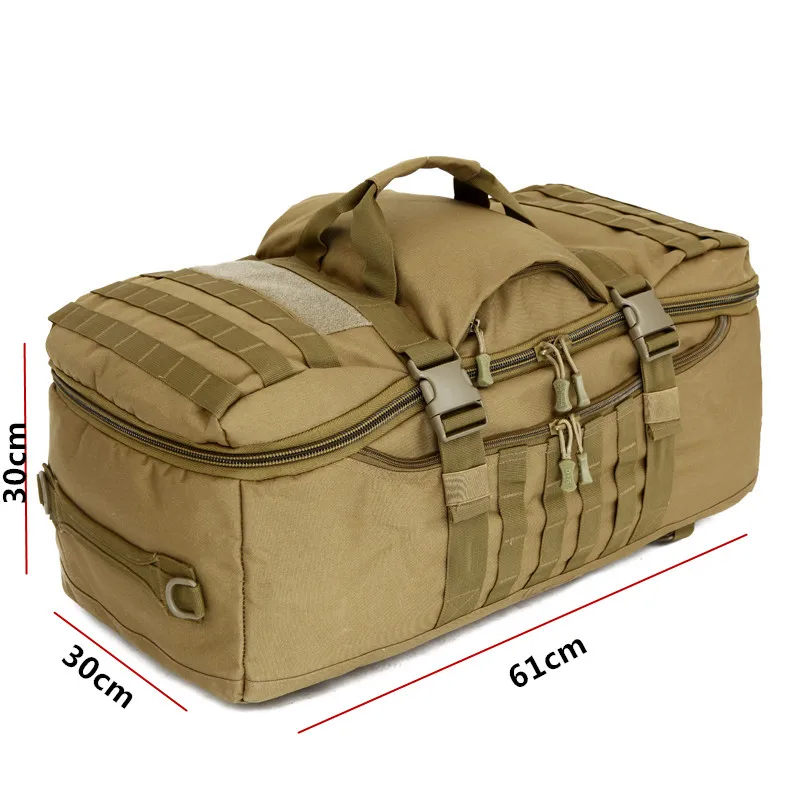 Mochila táctica de gran capacidad, mochila para deportes al aire libre, senderismo, Camping, caza, mochila de viaje, 60L, 900D - imagen 5