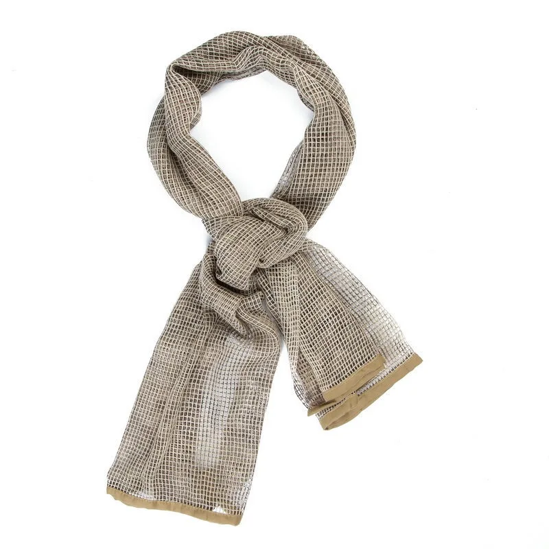 Bufanda de cuello de malla con estampado de Color para exteriores, pañuelo de cara de francotirador KeffIyeh, velo Shemagh, envoltura de cabeza para acampar al aire libre y caza - imagen 4