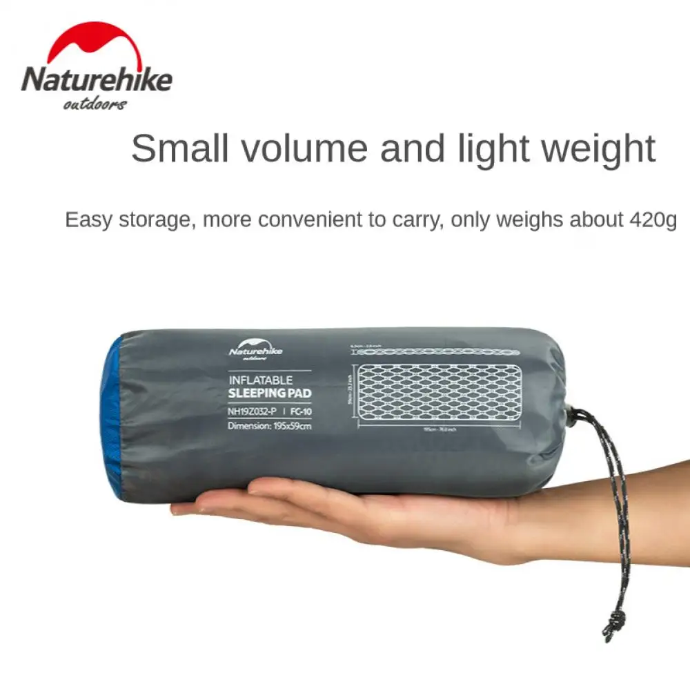 Naturehike-colchoneta para dormir, cojín de aire superligero, individual, gruesa, húmeda, nueva - imagen 4