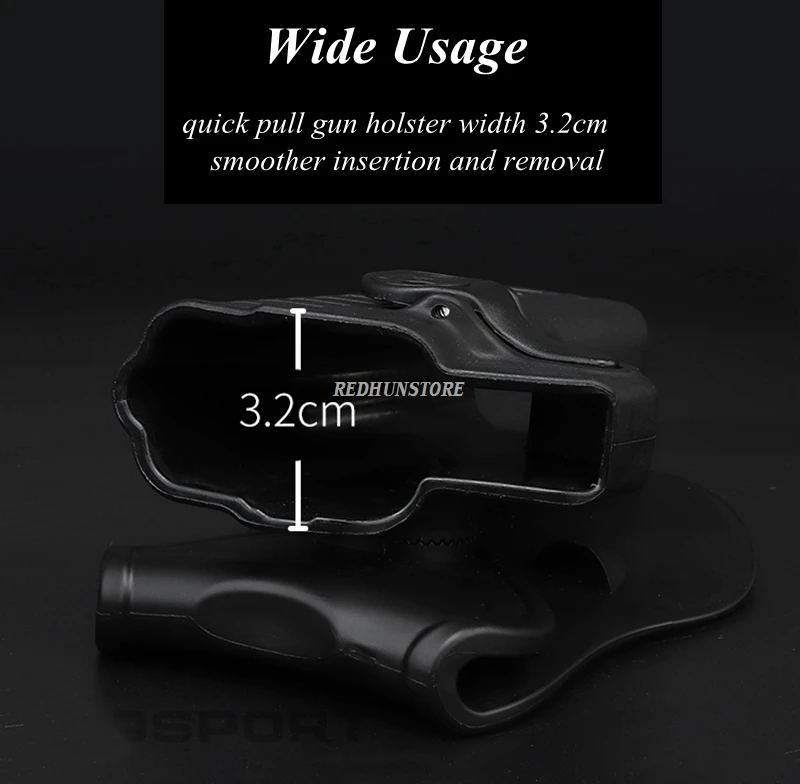 Funda de pistola de cinturón táctico S & W M & P 9MM, funda de pistola militar del ejército, bolsa de funda táctica, accesorios de funda de chaleco Molle - imagen 5