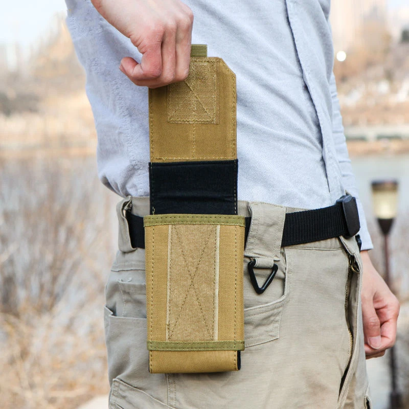 Bolsa táctica Molle para teléfono móvil para hombre, riñonera militar 1000D, bolsa de herramientas EDC para exteriores, bolso para teléfono móvil, funda compacta para caza - imagen 2