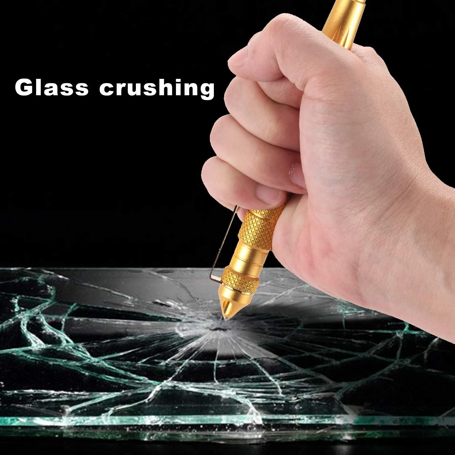 Bolígrafo táctico con 3 recargas, armas de defensa Personal, herramienta de emergencia, rompevidrio, equipo de supervivencia, aluminio antideslizante - imagen 5