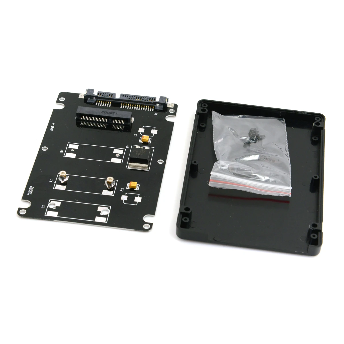 Mini PCI-E mSATA SSD a SATA, carcasa de disco duro de 2,5 pulgadas, Adaptador convertidor para Intel, Samsung, Asus, negro - imagen 3