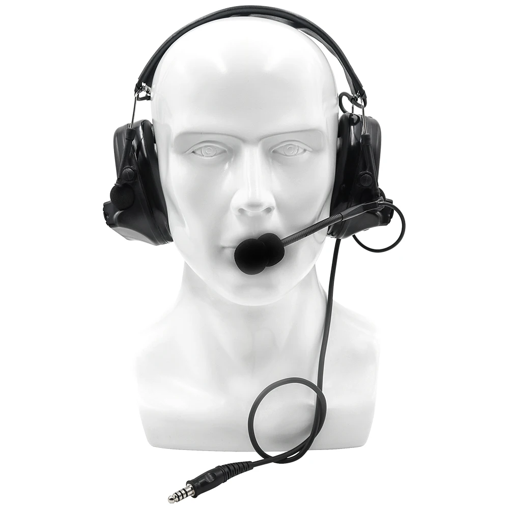 Una cabeza con un micrófono